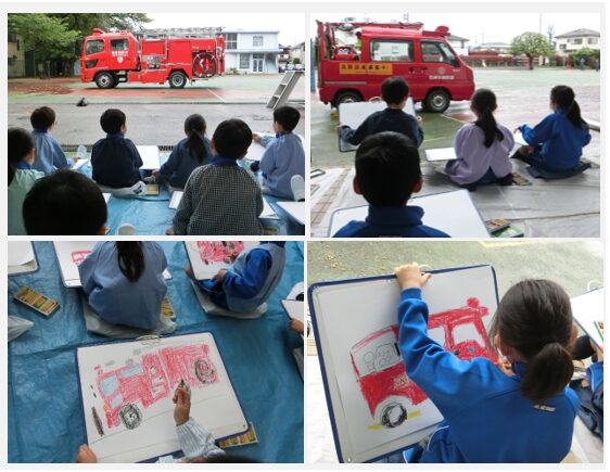 消防の写生会